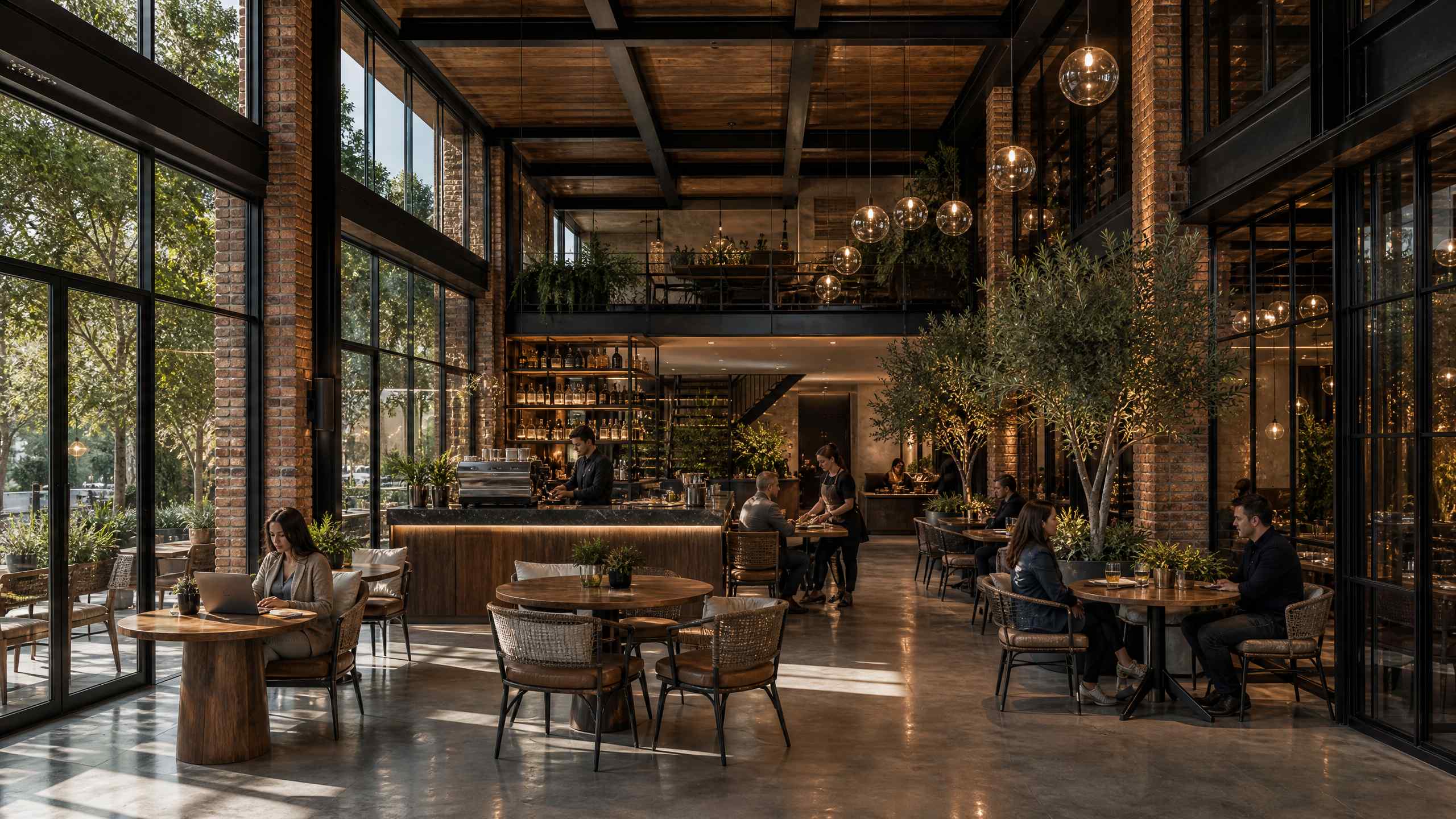 Modern Loft Kafe Restoran